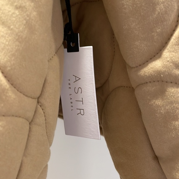 Last 1! NADINE QUILTED FAUX SHEARLING JACKET KHAKI - Picture 10 of 12